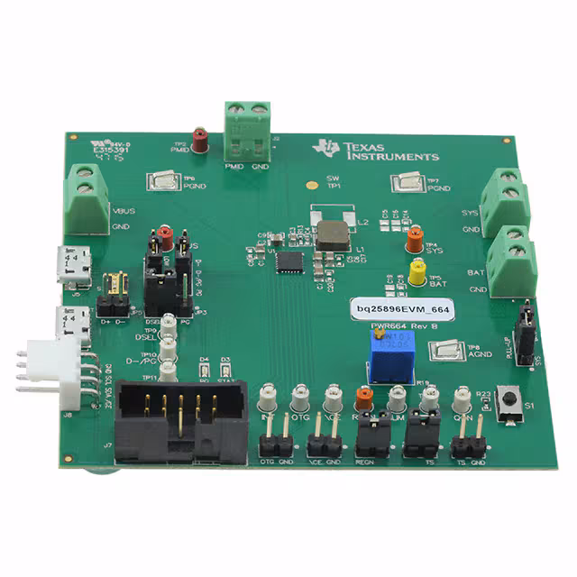 BQ25896EVM-664 Texas Instruments  Cartes et kits d'évaluation et de démonstration